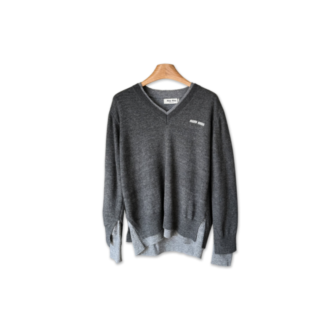 M1v M1v faux two-piece knitwear